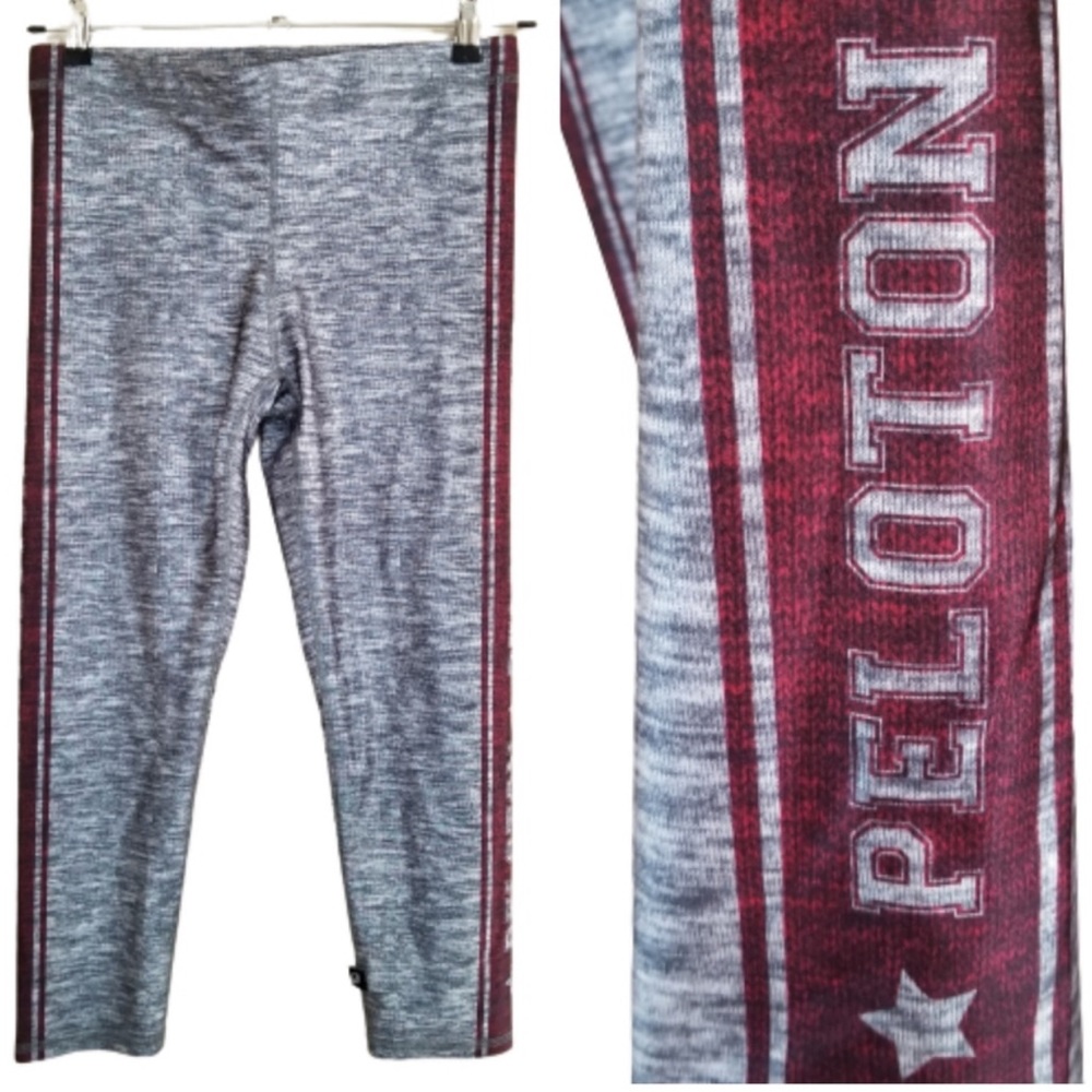 Terez Peloton Varsity Cropped Leggings
